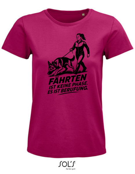 Damen T-Shirt mit Fährten-Design